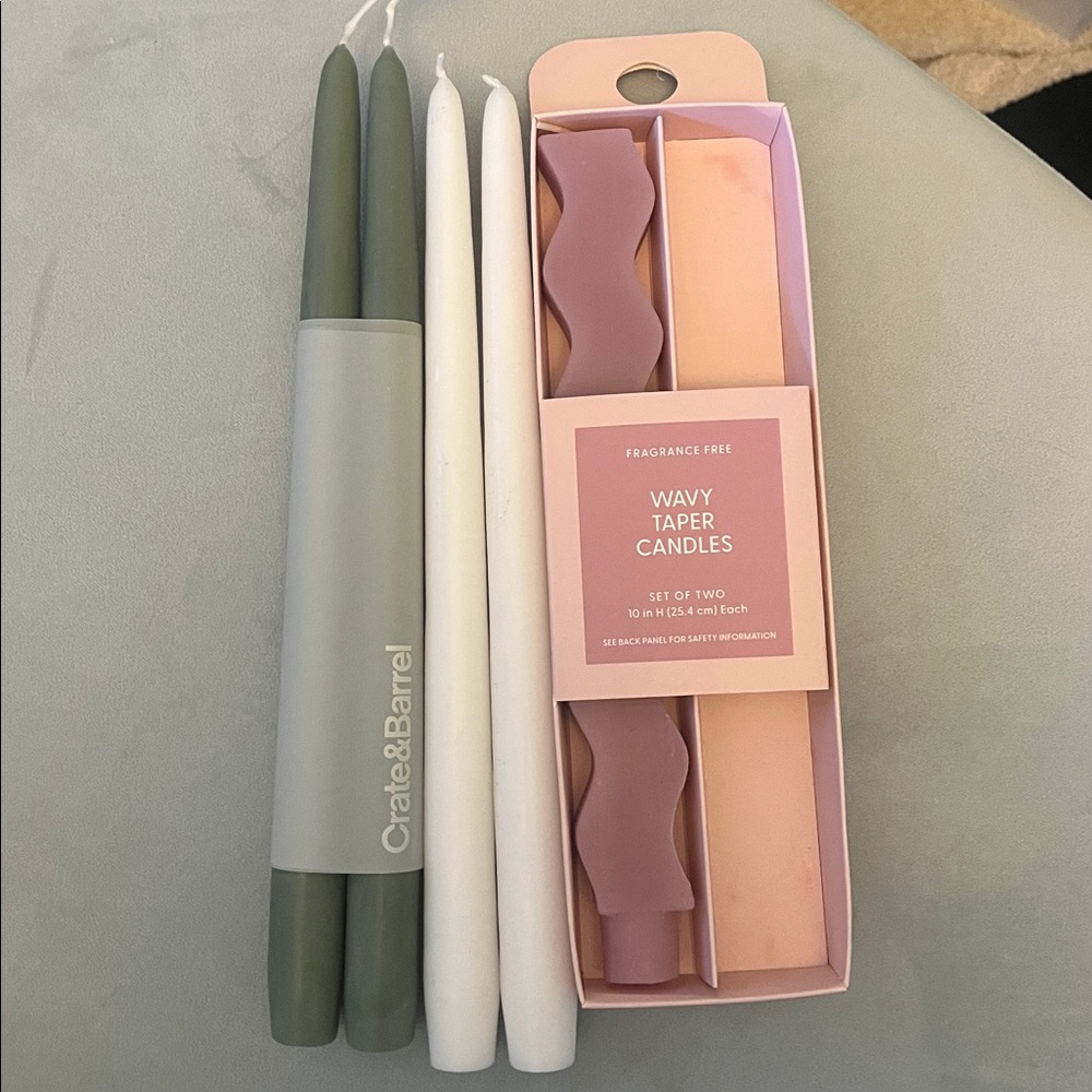 5 Taper Candle Set